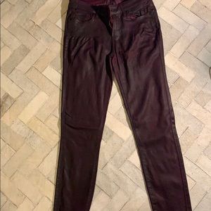 Paige Coated Ultra Skinny Verdugo Pants Size 27
